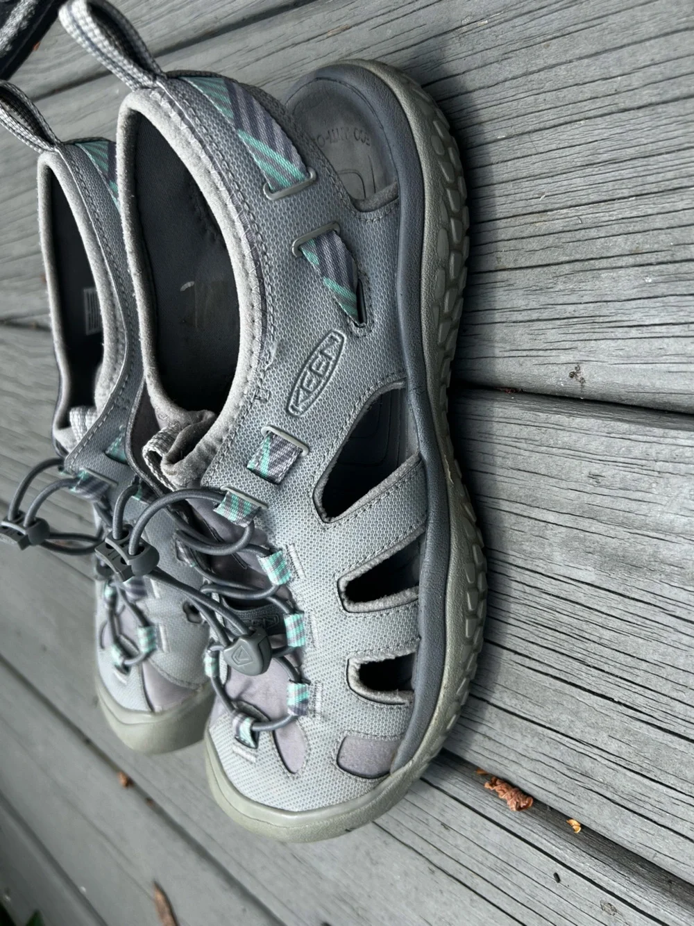 Keen Women's Gray and Teal Outdoor Sandals